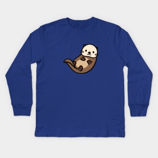 Sea Otter Kids Long Sleeve T-Shirt